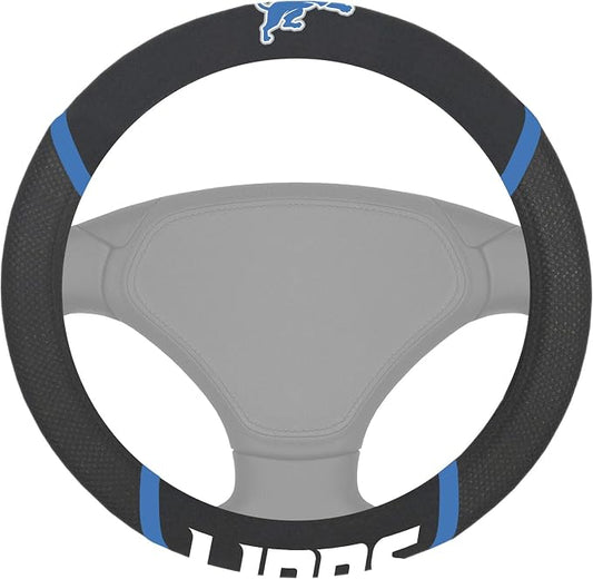 FANMATS NFL Unisex-Adult Embroidered Steering Wheel Cover