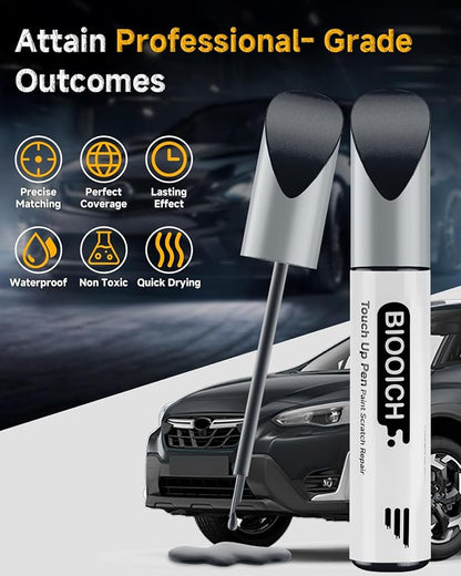 Touch Up Paint Pen Exact Color Match Car Chip and Scratch Repair (for Subaru, Dark Gray Metallic(61K))