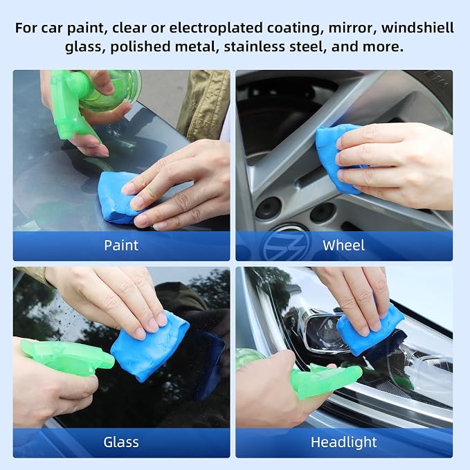 IPELY 4 Pack 100g Car Clay Bar Auto Detailing Magic Clay Bar Cleaner for Car Wash Car Detailing Clean