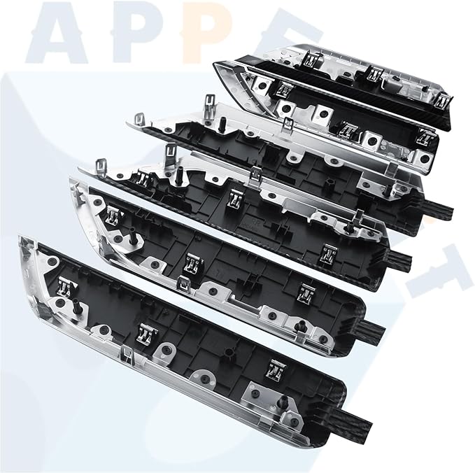 Door Trim Molding Kit Carbon Fiber 6pcs for Interior Door Panel & Center Console 84458971 Compatible with Chevrolet Chevy Silverado & GMC Sierra Truck Door Accessories Parts
