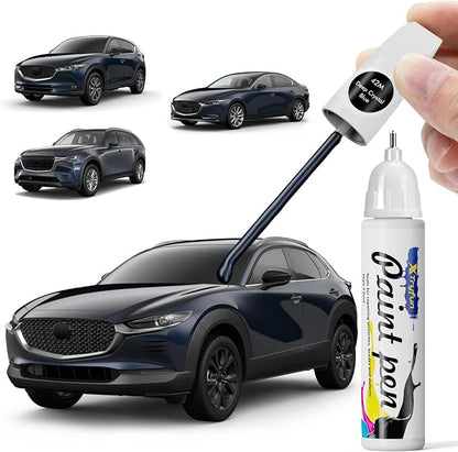 42M Deep Crystal Blue Touch Up Paint Compatible with Mazda, DIY Car Paint Scratch Repair, Quick & Easy Fix Automotive Scratch Repair for CX-5/CX-30/CX-9/CX-90/CX-70/Mazda3/Mazda6/MX-5