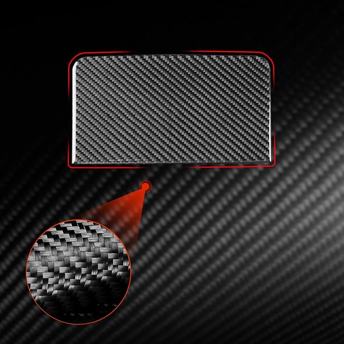 NVCNX Real Premium Carbon Fiber for Toyota Tundra 2022-2026 / Sequoia 2023-2026 2024 2025 Truck Pickup SUV Car Roof Glasses Box Cap Cover Interior Trim Accessories Thick Overlay Sticker Decal 1PC