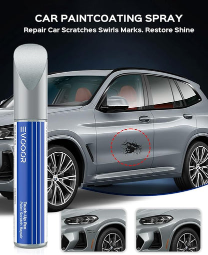 Touch Up Paint For BMW, Automotive Black Car Paint Pen Scratch Repair (Brooklyn Gray Metallic(C4P))