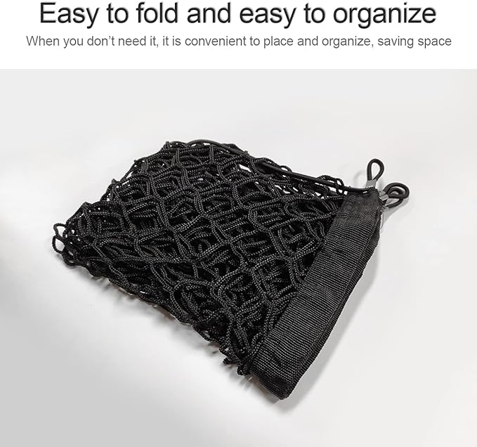 Car Rear Cargo Net, Adjustable Elastic Storage Organizer Net, Trunk Cargo Storage Net, Universal Fit for Car, Vehicle, SUV (35.4"x15.8")