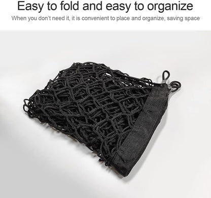 Car Rear Cargo Net, Adjustable Elastic Storage Organizer Net, Trunk Cargo Storage Net, Universal Fit for Car, Vehicle, SUV (35.4"x15.8")