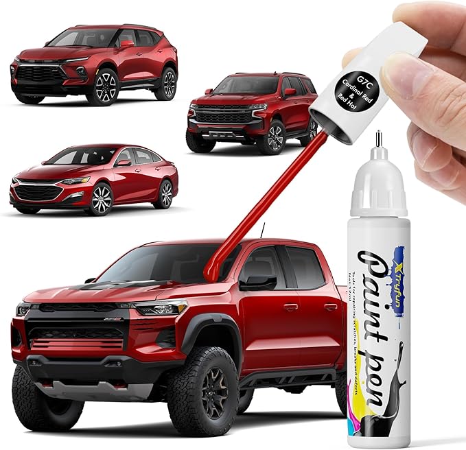 G7C/WA130X Red Hot Touch Up Paint Compatible with Chevrolet, DIY Car Paint Scratch Repair, Automotive Paints, Quick & Easy Fix Scratch Repair for Silverado/Equinox/Trax/Camaro/Aveo/Cruze/Fleet