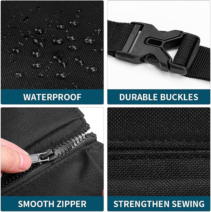 ORIENT FAMULAY Hanging Car Trunk Organizer with Cooler, Large Pockets, Zippers Detachable Seat Back Waterproof Car Storage Trunk Organizer for Jeeps, SUVs, Black