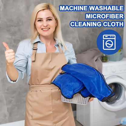 Tallew 60 Pcs Blue Microfiber Towels: 16"x16" Microfiber Drying Towels Bulk Micro Fiber Car Cleaning Cloth for Cars Drying Washing Polishing Cleaning Household Supplies