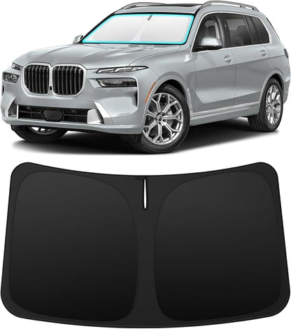 INSAUTO Custom Fit Windshield Sun Shade Accessories for BMW X7 2019-2026, Foldable Front Window Sunshade, UV & Heat Reflector, Keeps Interior Cool, Includes Storage Bag