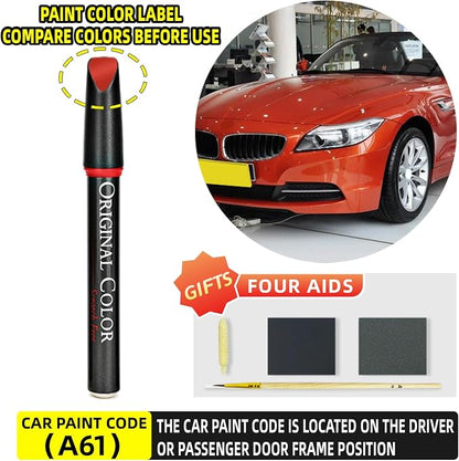Carhoo A61 Crimson Red Touch Up Paint Suitable For BMW, Genuine Custom Color Absoulutely Without Color Differences (16ml)