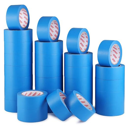 30Rolls Painters Tape 2 Inch Wide, Blue Masking Tape Bulk, 1.89 in x 55 Yd Blue Tape for Wall Painting Home Improvement DIY Crafts, Total 1650 Yards