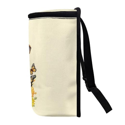 BIGCARJOB Sunflower Car Trash Bags Hanging Automotive Car Garbage Cans for Front Seat Multipurpose Car Garbage Bin with Adjustable Straps Reusable Auto Trash Bin Garbage Bags