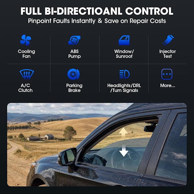 XTOOL IP616 V2.0 Bidirectional Scan Tool, No Subscription Fee, AI-Assisted Full System OBD2 Scanner Diagnostic Tool, 34+ Resets, Active Test, EPB, Injector Test, CAN FD & DoIP, FCA