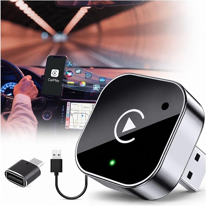 Wireless CarPlay and Android Auto Adapter for Chevrolet Sail LOVA 2016-2025- Mini Plug and Play Converter for Stable Connection