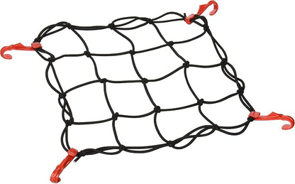 Small Cargo Net by Delta Cycle - Expandable Bungee Net with Hooks Stretches to 22" x 22" - Bike Cargo Net Keeps Your Gear Tightly in Place for Bikes & Kayaks