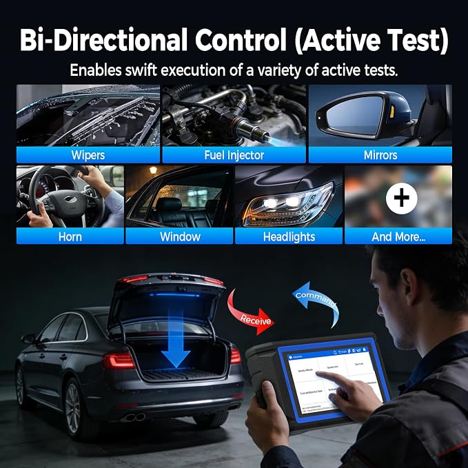TOPDON VeriDiag X800 BT OBD2 Scanner, 2026 Upgraded Bidirectional Scan Tool with 34 Reset Services, Full System Wireless Automotive Diagnostic Tool, Active Test Scan Tool, 2 Years Free Update