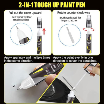 XNA Aurora Black Pearl(ABP) for KIA Touch Up Paint, 2 in 1 Car Scratch Remover with Pen Tip and Brush, Exact Color-Matched for Car Paint Scratch Repair, Quick & Easy Fix Chips and Nicks