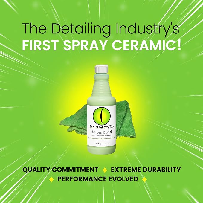 Serum BoostTM, Ceramic Coating Leveler and Polisher for Car Detailing, Car Detailing Supplies, Bamboo Lime Scent, Protect Collection (16 Oz)