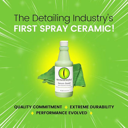 Serum BoostTM, Ceramic Coating Leveler and Polisher for Car Detailing, Car Detailing Supplies, Bamboo Lime Scent, Protect Collection (16 Oz)
