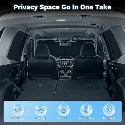 KUST Car Window Shades for Honda CR-V 2023-2025 2026 Windshield Sun Shade Side Window Cover UV Block Privacy Protection CRV Accessories for Camping Blackout Rear Back Full Set 8PCS