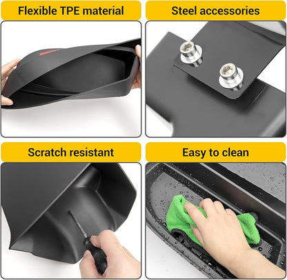 Rear Trunk Organizer for 2010-2024 Toyota 4Runner 5-Seat 2nd Row Accessories, Storage Bin Trunk Side Storage Box Cargo Tray for 10-24 4 Runner(4Pcs Trunk Organizer,Not for 7-Seat)