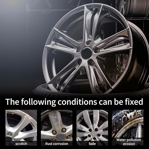 Tire Cleaner and Shine - Scratches Removal Coating,80g Scratch-Resistant Long-Lasting High-Gloss Tire Cleaner Hub Polisher for Auto Detailing, Car, RV, Motorcycle, Truck, Marine & ATV Wheels