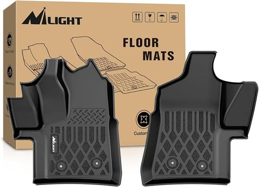 Nilight TPE Floor Mats for Ford Transit 150 250 350 350HD Vinyl Floor 2022 2023 2024 2025 2026 (Not for Connect) All Weather Custom Fit Heavy Duty Floor Liners