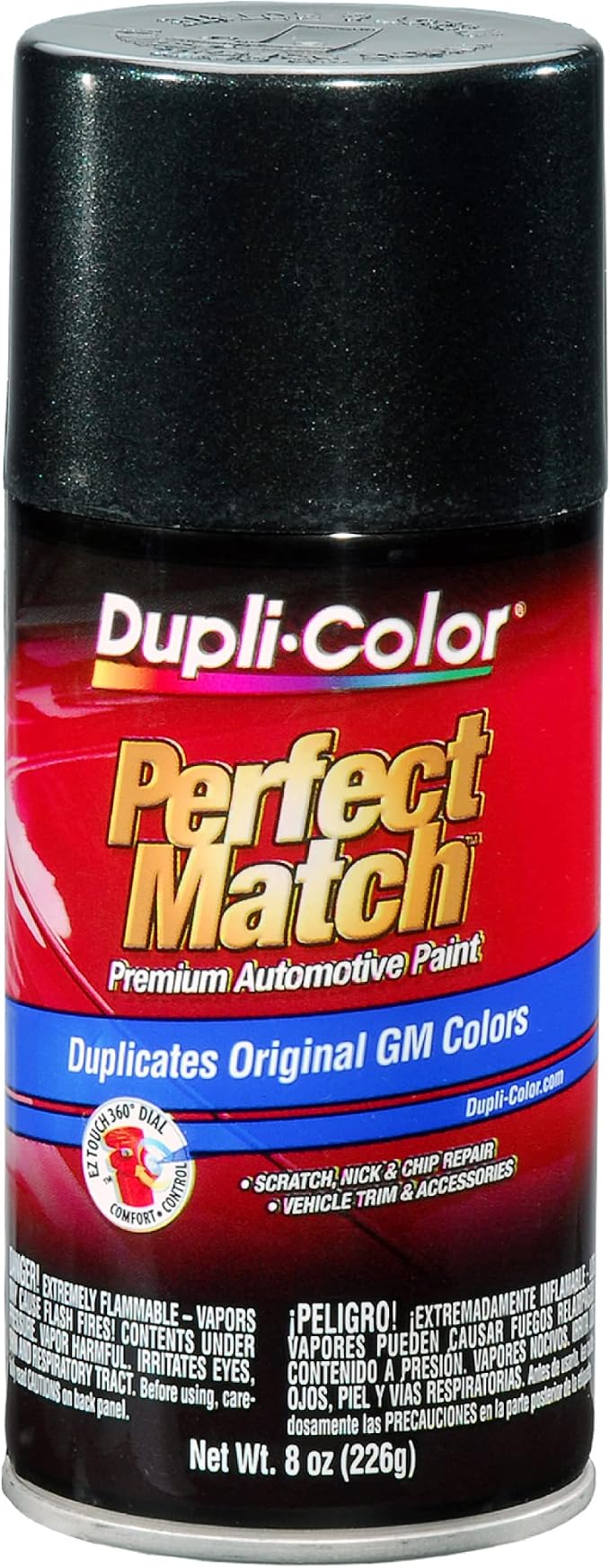 Dupli-Color EBGM05297 Perfect Match Automotive Spray Paint – General Motors Dark Spiral Gray Metallic, 62 WA805K – 8 oz. Aerosol Can