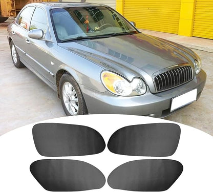 RUIANTE 4pcs Door Panel Cover Trim Replacement Compatible for Sonata 2004-2008 Car Interior Accessories (Black)