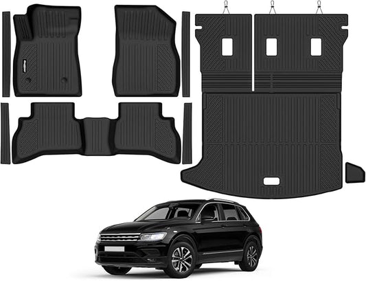 Floor Mats for Buick Encore GX 2020-2026(Only Fit AWD), Trunk Mat with Backrest Mat & Door Sill Guard All Weather TPE Protector for Buick Encore GX Accessories