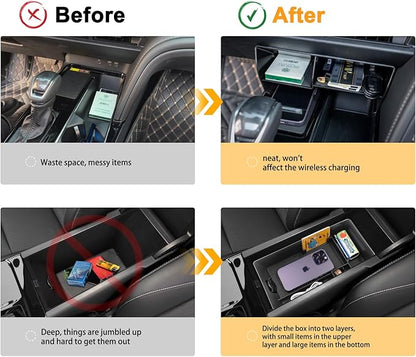 CKE Compatible with Toyota Camry 2025 2026 Accessories Car Interior Center Console Box Armrest Organizer Armrest Storage Box Insert for 9th Gen Camry LE SE XLE XSE