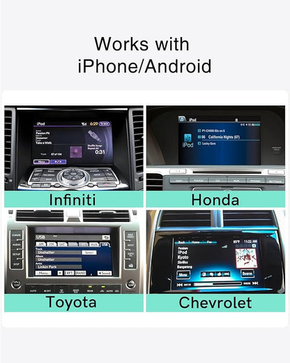 USB Bluetooth Car Adapter aptX-HD Sound- Compatible with Infiniti, Honda,Toyota,Lexus, GMC,Volvo,Ford,Mazda Without Car Bluetooth