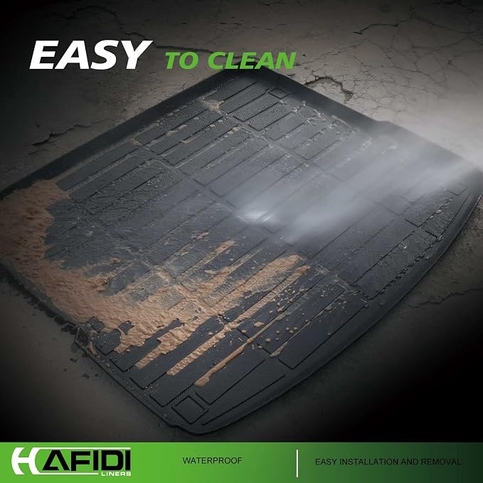 Floor Mats & Cargo Liner Custom for 2019-2025 Infinit QX50 / 2022-2025 QX55 All Weather Protection TPE Heavy Duty Non-Slip Automotive Floor Liners Fits Full Set Accessories, Black