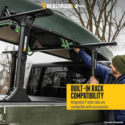 RealTruck BAK MX4 TS Hard Folding Truck Bed Tonneau Cover | 449329TS | Fits 2015-2020 Ford F-150 5' 7" Bed (68.4")