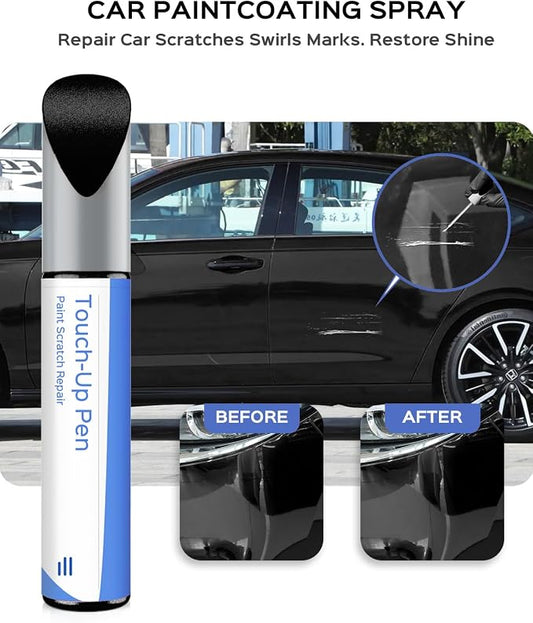 Touch Up Paint Compatible with Honda Exact Match Chips and Nicks Touch Up (Raven Black(8555))