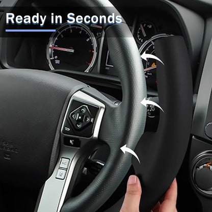 Fit for Tacoma(2012-2023) Steering Wheel Cover, Steering Wheel Cover for Toyota 4Runner(2010-2024) Tundra(2014-2021) Sequoia(2014-2022) Accessories (Black)