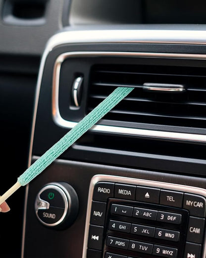 11 PCS Microfiber Detail Duster Sticks, Mini Duster Crevice Cleaning Tool for Car Air Vents, Blinds, Fans, Windows, Small Spaces, Gap Dust Cleaner