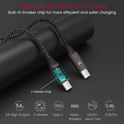 VELOGK Super Fast Type C Car Charger [73W Turbo], Fast Adaptive 55W 45W PPS/PD&QC3.0 USB C Car Adapter[Super Fast Charging 2.0]for Samsung S26 Ultra/S25 Ultra/S24 Ultra/S23 Ultra/S22+,iPad Pro,Macbook
