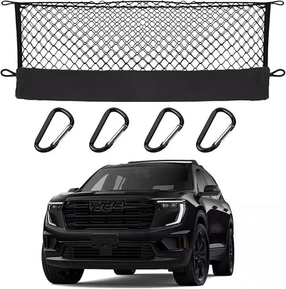 Envelope Style Cargo Net Compatible with GMC Acadia, Buick Enclave, Chevy Traverse 2026 2025 2024 2023 2022 2021 2020 2019 2018 2017 2016 2015 2014 2013-2010 Trunk Car Rear Tailgate Touring Netting