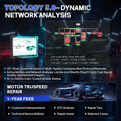 Autel MaxiSYS Ultra S2 OBD2 Scanner, New Diagnostic with AI, Upgraded MS Ultra, 6-in-1 VCMI2, Topology 3.0, EV Tests, WiFi 6, 48+ Services, Motor Truspeed Repair, Multi-Point DVI, ECU Programming