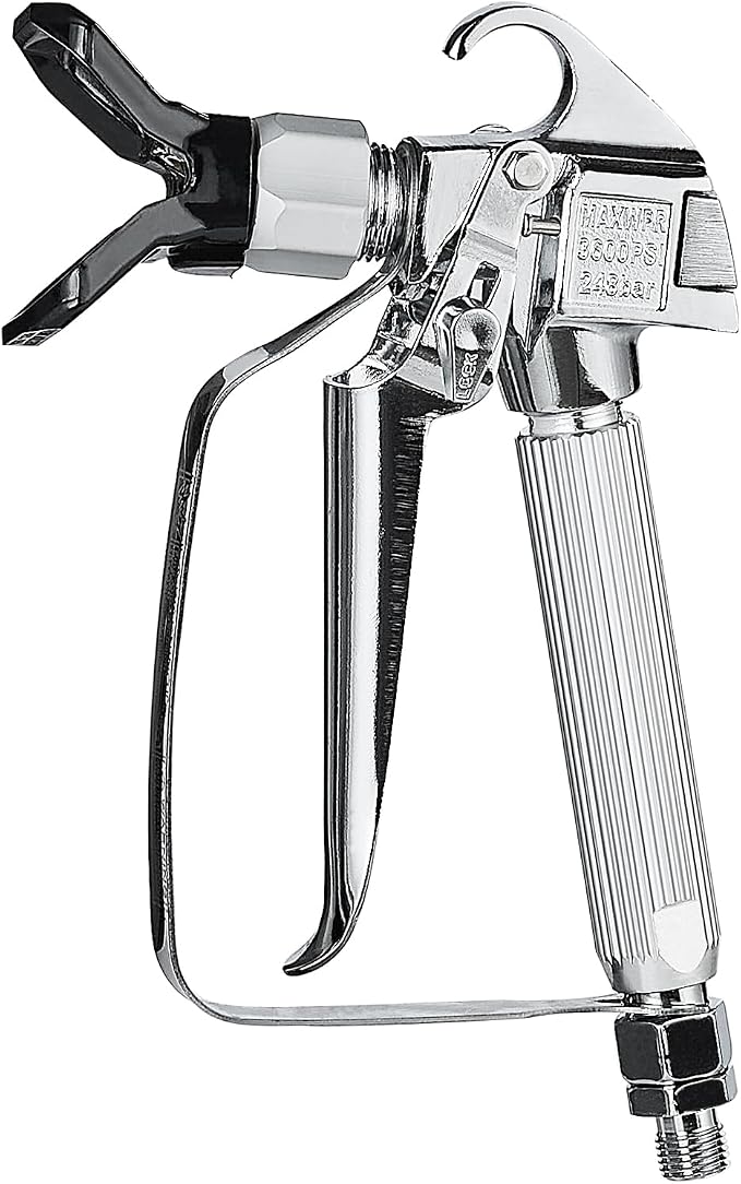 VEVOR Airless Paint Spray Gun, 3600PSI High Pressure Airless Paint Sprayer Gun with 517 Tip, Swivel Joint Airless Spray Gun Kit with Filters, Cleaning Needle and Brush, for Airless Spraying Machine