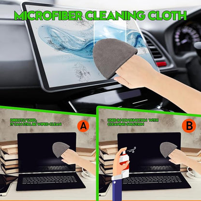 Car Screen Cleaner,Car Display Cleaner,Microfiber Car Touch Screen Cleaner Cloth,Suitable for Automotive,Cell Phone,Computer,and pad displays (Triangle)
