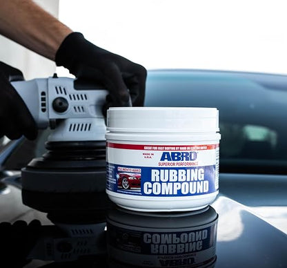 ABRO Superior Performance Rubbing Compound, 32 oz., Buffing Compound for Oxidized Finishes, Smooth, Reflect, Clean