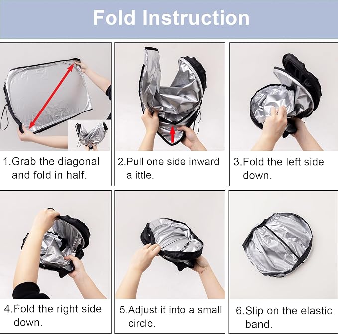 Windshield Sun Shade for 2017-2022 Honda CRV| Front Window Sun Visor| 310T Reflective Polyester| UV Heat Insulation Protection| Foldable Sunshade with Storage Pouch| Outdoor Camping
