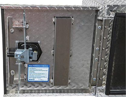 Buyers Products 1702235 Underbody Truck Tool Box with Barn Doors, 24x24x36 Inch, Diamond Tread Aluminum, Made in USA, Compression Latch, Weather Resistant, Toolbox for Flatbeds, Trailers & Work Trucks