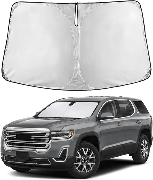 EcoNour Windshield Sunshade Compatible for GMC Acadia 2017-2021 2022 2023, Sun Visor for Front Windshield & Window Sun Shade Cover, UV Heat Blocker & Protector, Car Accessories