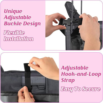 Adjustable Straps & Buckles Stroller Wagon Cargo Net Organizer, Wagon Accessories Compatible with WONDERFOLD W-Series Models, Large Capacity Mesh Cargo Storage Bag with Sorting Pockets for Keenz Wagon