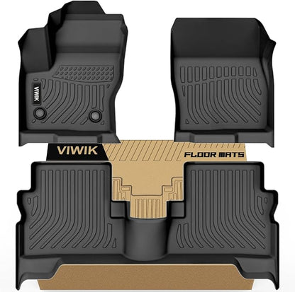 VIWIK Ford Escape Floor Mats - Custom Fit for 2013-2019 Models, All Weather Protection, Easy to Clean, Non-Slip TPE, 3D Scanning Design, Waterproof, Odorless, Durable, High Edge, Full Coverage