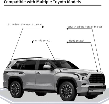 Silver Sky Metallic(1D6) Car Paint Touch Up Pen Compatible with Toyota, 2-In-1 Color Accurate Touch Up Car Scratch Repair Paint Exact Match Toyota Series Automotive Scratch Remover for Nicks&Chips Repair