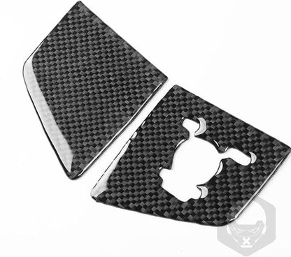NVCNX Real Premium Carbon Fiber for Toyota 2nd Gen Tacoma Accessories 2005-2011 2006 2007 2008 2009 2010 Car Dash Center Air Vent Panel Cover Interior Trim Thick Overlay Sticker Decal 4PCs - Style A